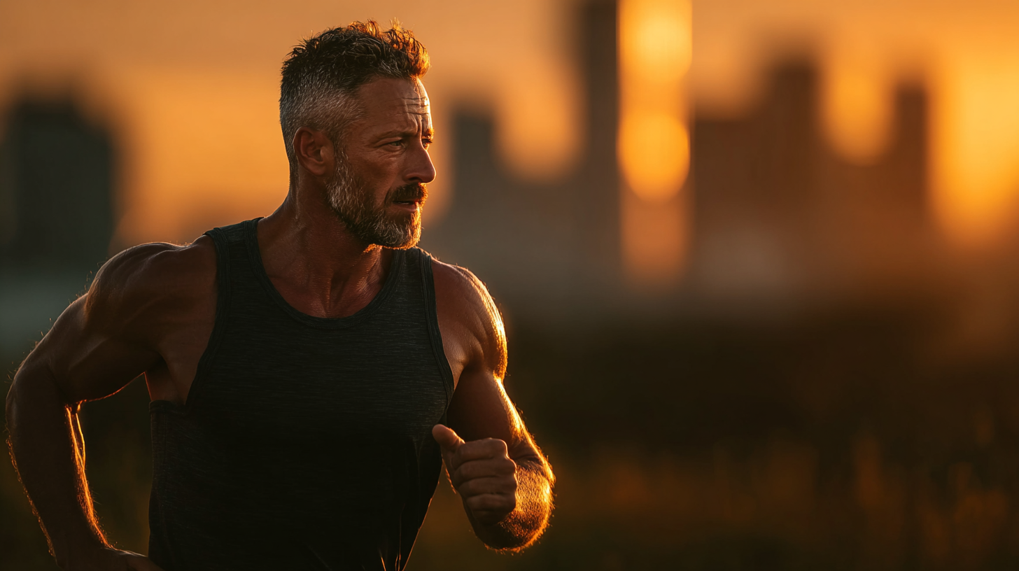 Bărbat puternic în antrenament